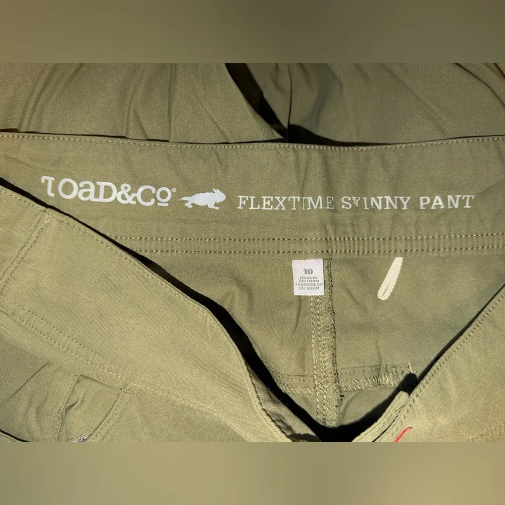 Toad&Co Olive Green Flextime Skinny Pant - Picture 5 of 5